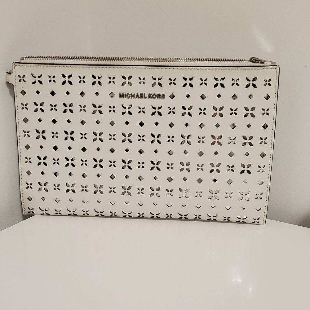 Michael Kors Jet Set Perforated Clutch